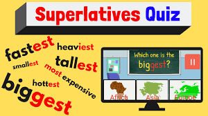 Enjoy our free english quizzes for kids which help students improve their language skills in a fun way. Superlatives Quiz Games4esl