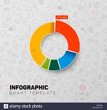 Colorful Infographic Pie Chart Template With Simple