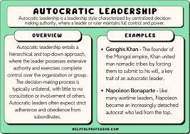 22 autocratic leadership exles and