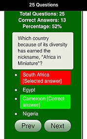 Apr 23, 2012 · give yourself one point for each correct answer. Africa Trivia Quiz Amazon Com Appstore For Android