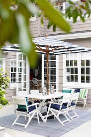 White X Based Outdoor Dining Table And