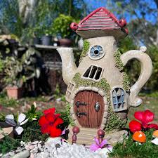 Solar Teapot Fairy House Fairy Garden