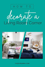 decorate a corner in a living room