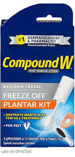 Plantar warts are common warts that affect the bottom of the feet. Compound W Freeze Off Plantar Wart Removal Kit