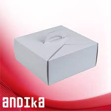 Кутия за торта с дръжка подходяща за съхранение и пренасяне на всякакви торти, сладкиши и др. Kutiya Za Torta 30 H 30 Sm Byala H 20 Br Andika Konsumativi Za Hoteli I Restoranti