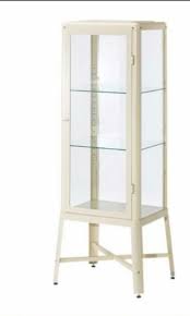 ikea fabrikor display cabinet all glass