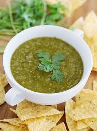 hatch green chile salsa verde y tangy salsa with roasted chilies tomatillos and