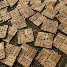 jual flooring kayu jati original murah