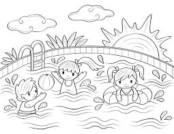 Swimming coloring pages for toddlers. Free Printable Swimming Pool Coloring Page Download It At Https Museprintables Com Download Colorin Summer Coloring Pages Free Coloring Pages Coloring Pages