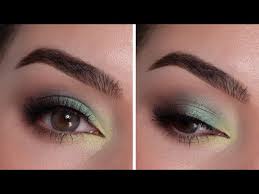 green eyeshadow eye makeup tutorial
