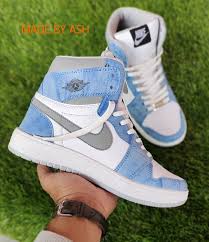 blue nike air jordan 2nd copy shoes for