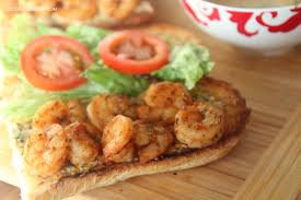 grilled shrimp po boy sandwich video