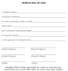 10 Example Bill Of Sale For Car Profesional Resume