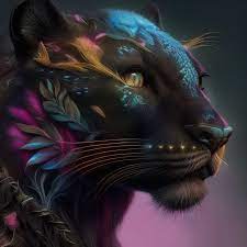 A Black Tiger With Mystical Fur