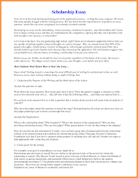    examples of scholarship essays   Letter Template Word 