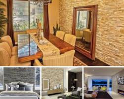 ideas for modern stacked stone accent walls