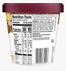 haagen dazs ice cream nutrition label