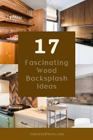 The teal backsplash adds a bright shot of personality to this classic black and white kitchen. 17 Fascinating Wood Backsplash Ideas To Create A Beautiful Kitchen Interior Jimenezphoto