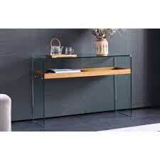Console Tables Made Of Clear Glass
