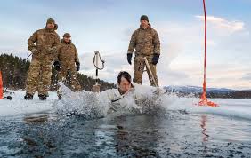winter training exercise in norway