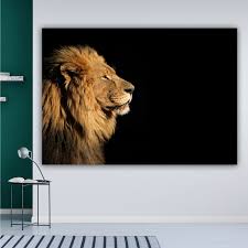 Glorious Lion Canvas Noble Lion Wall