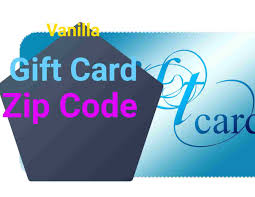 vanilla gift card zip code not working