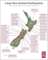 Where Were Nzs Largest Earthquakes New Zealand