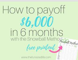 Pay student loans, home loans, bank loans and car loans. Debt Snowball Can Pay Off 6 000 In 6 Months Here S How