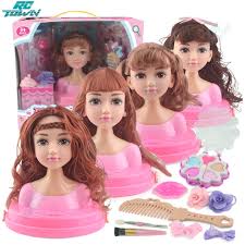 makeup doll head s playset with