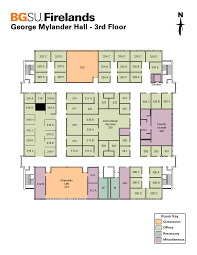 George Mylander Hall 3rd Floor Map