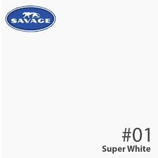 Savage 01 Super White 2 72 X 11m Widetone Seamless Background Paper Roll