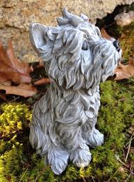 Yorkshire Terrier Garden Statue Yorkie