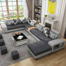 modern home furnture fabric sectional