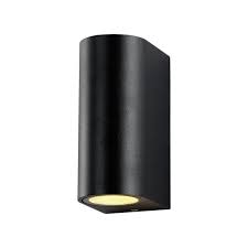 Wall Lamp Black Led Gu10 Ip44 Dual Beam