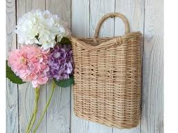 Door Basket For Flowers Hanging Wall