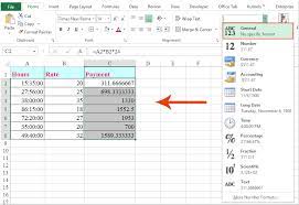 hourly rate in excel