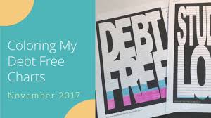 Coloring My Debt Charts Debt Free Charts Financial Journey
