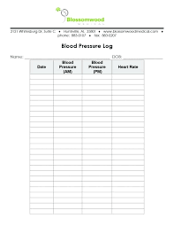Printable Blood Sugar Chart Beautiful Daily Pressure Log