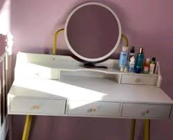 makeup dressing table with 3 drawers