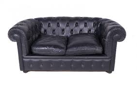 chesterfield style sofa in black