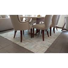 white gray patchwork cowhide rug