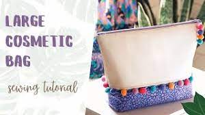 how to sew a large cosmetic bag you