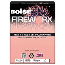 Boise Fireworx Color Copy Laser Paper 20 Lb Letter Size