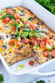 Add ground sausage and beef. Easy Mexican Breakfast Casserole Recipe Evolving Table