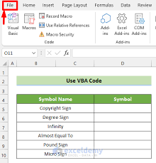 how to insert symbol in excel 6 simple