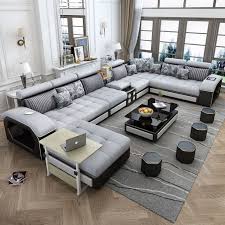 U Shaped Sectional Living Room Sofa
