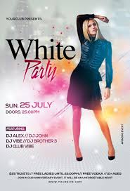 Elegant White Party Free Psd Flyer Template Free Psd Flyer