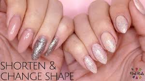 how to shorten shape gel nails you
