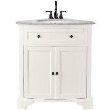 A good bathroom vanity should have storage space to conceal necessities, plumbing, and sleek countertops to make getting ready even easier. Home Decorators Collection Hamilton 31 In W X 23 In D Corner Bath Vanity In Ivory With Granite Vanity Top In Grey 10809 Cs30h Dw The Home Depot