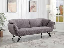 long futon sofa bed with metal legs